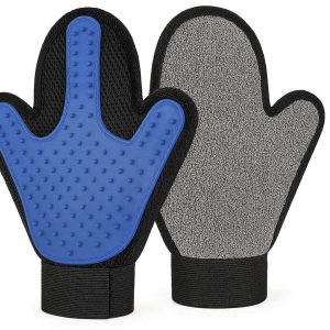 10 Double Sided Pet Hair Remover Glove for Furniture and Grooming Fabric Cleaner Mitt for Removing Cat and Dog Fur from Couches Car Seats Clothing