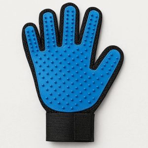 9 Pet Grooming Glove for Dogs and Cats Enhanced Five Finger Design Gentle Deshedding Brush Mitt for Long and Short Fur Efficient Hair Remover